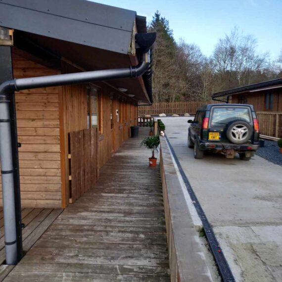 Mid Wales Lodges_landscaping Oak Lodge_2