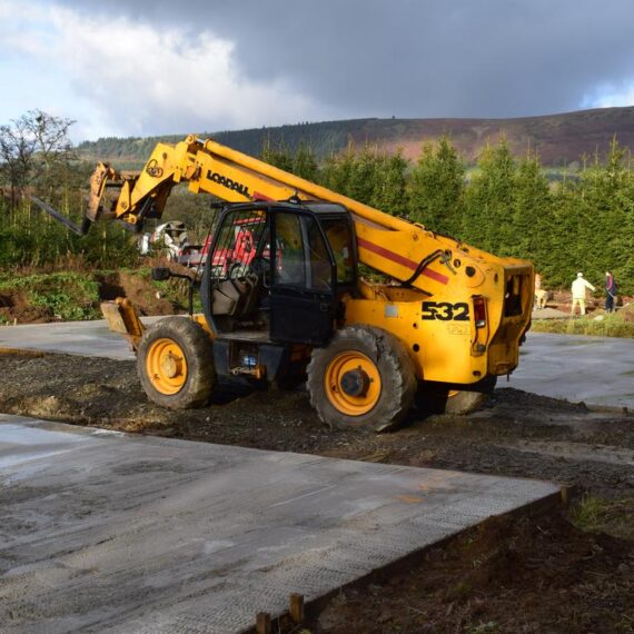 Building the lodges_Mid Wales Lodges_27
