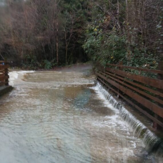 Storm Bram flooding_Mid Wales Lodges_1